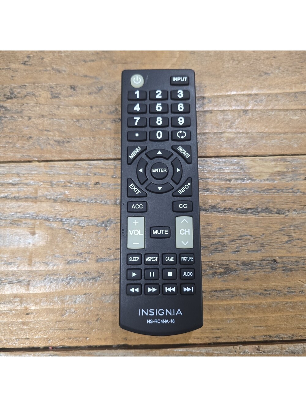 Factory INSIGNIA TV Remote Control NS-RC4NA-18 Replacement